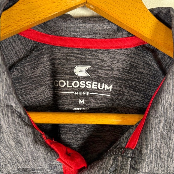 Colosseum Nebraska Cornhusker Polo Men's Size M Grey Lightweight Quick Dry - Picture 5 of 9